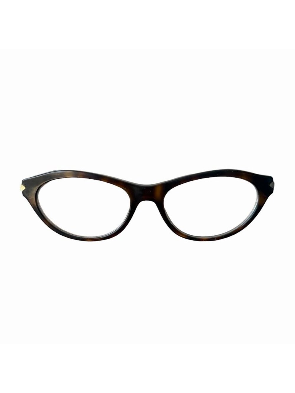 Prada Cat Eye Oval Brown Tortoise Women's RX Eyeglasses VPR 18P
